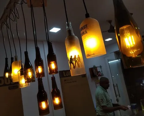 Recycled Bottle Lamps